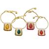 Exquisite Fabric Vintage Braclet Beaded Gold Hand Rope Fashion Metal Bracelet  Female
