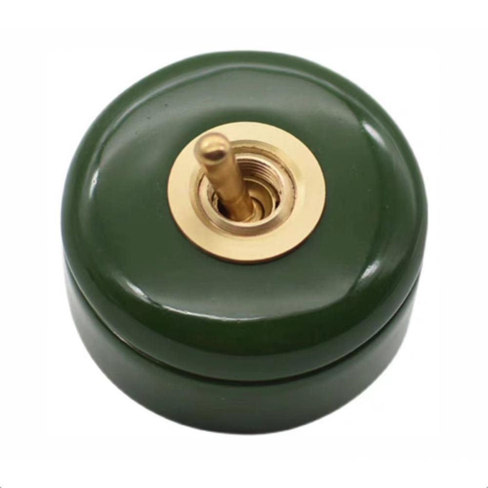 Metal Lever Toggle Light Switch Round Retro Wall Switch Retro Toggle Switch For Home