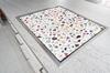 Glass stove protection plate 70x52 Stone