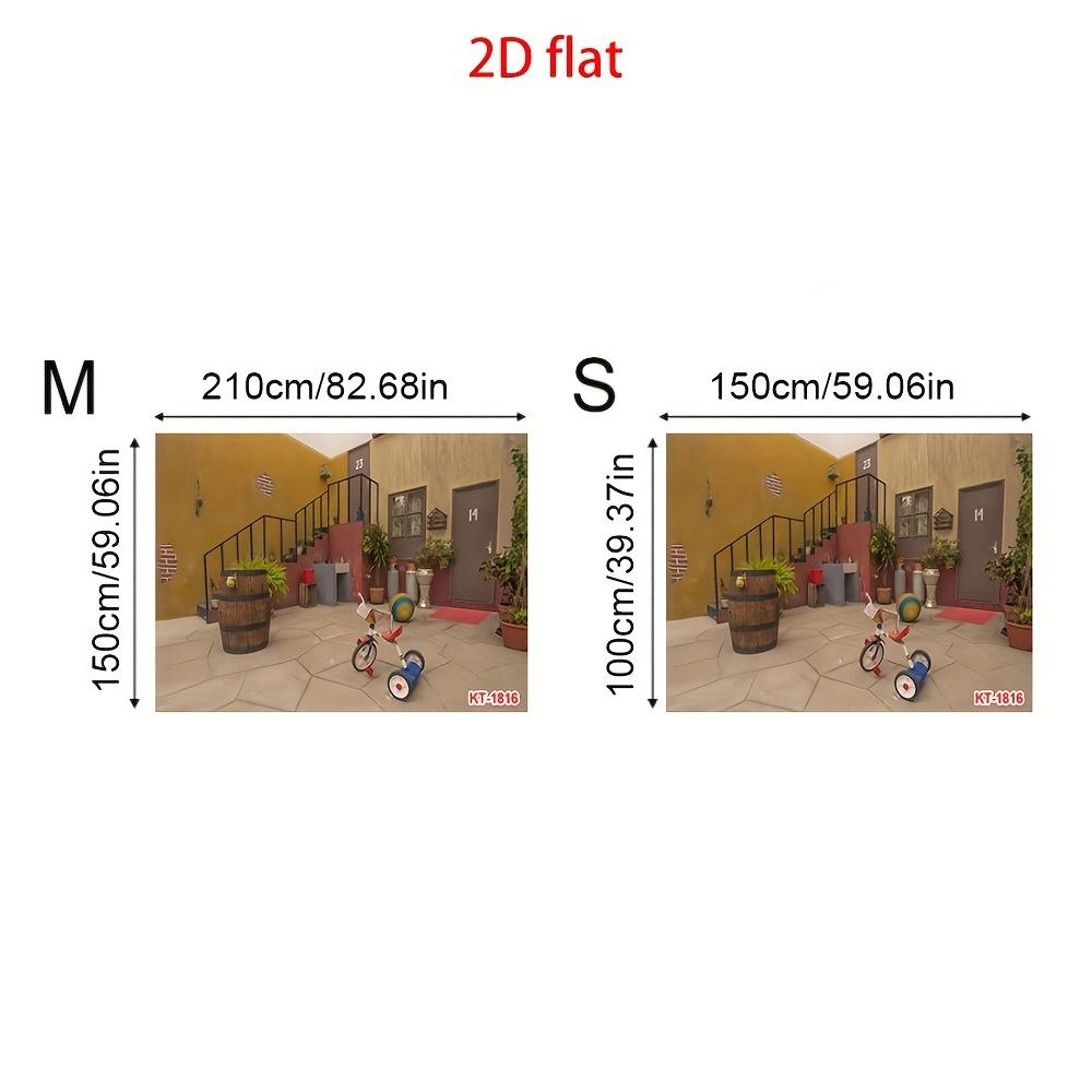2D flat banner, 1 piece -El Chavo Del Ocho Nuestra staircase house game courtyard bucket children's photography background cloth
