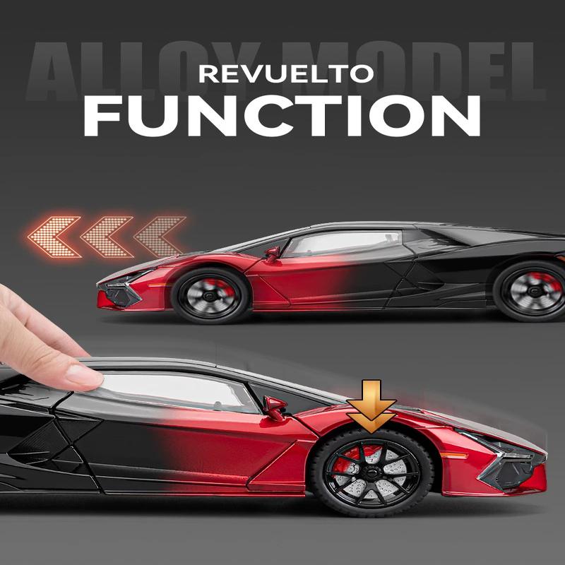 1:24 Lamborghini Revuelto Super Sports Car Alloy Car Die литье игрушечная машинка металлическая игрушечная машинка модель звук и свет инерционный механизм коллекция детская игрушка