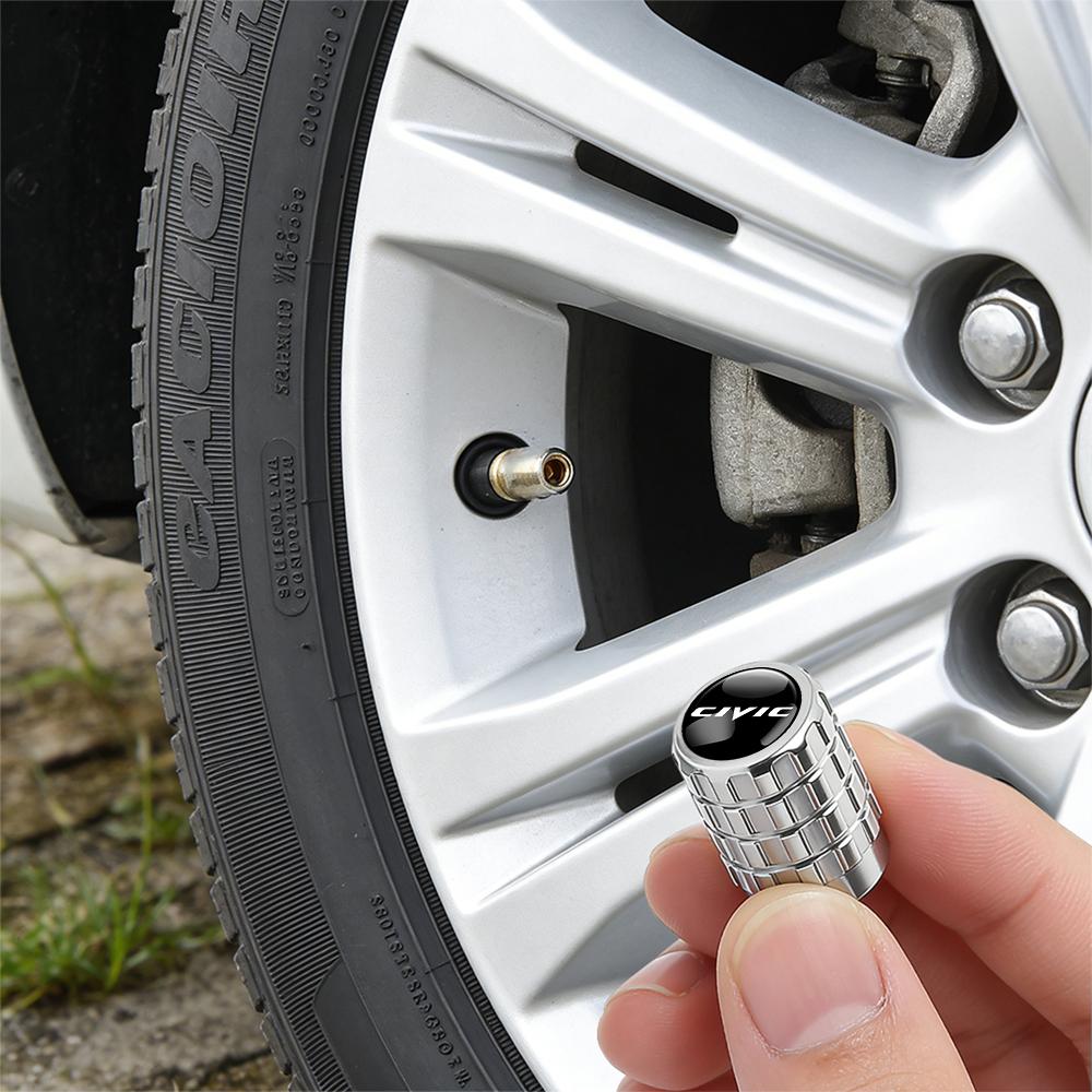 New Car Tire Valve Caps Tyre Rim Stem Covers Decorative For Honda Civic Accord Acc City Fit Mugen Vezel CRV Pilot Odyssey Jazz YNGHK1