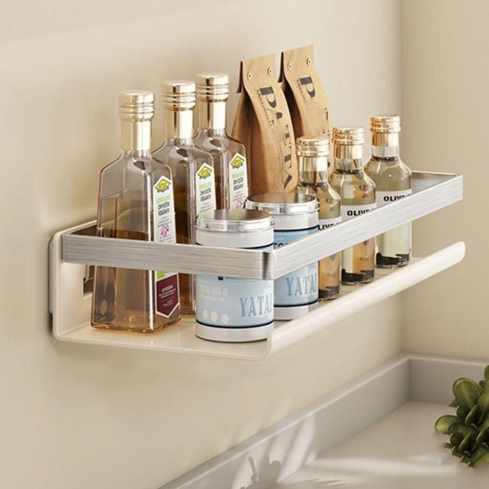 Настенный органайзер для приправ, присоска, полки для ванной комнаты, держатель для хранения в душевой кладовой