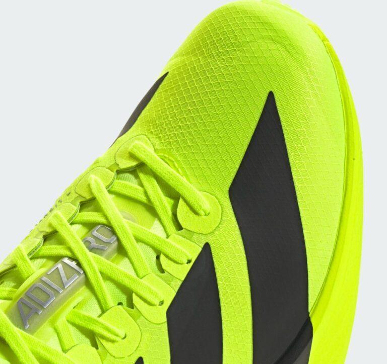 JR6364 adidas Adizero Adios Pro 4 Lucid Lemon Core Black Halo Silver (Мужской)