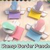 3.3cm Stamp Border Punch Labor Saving Toothed Puncher Embosser Stamp Shape Hole Punch  Scrapbooking