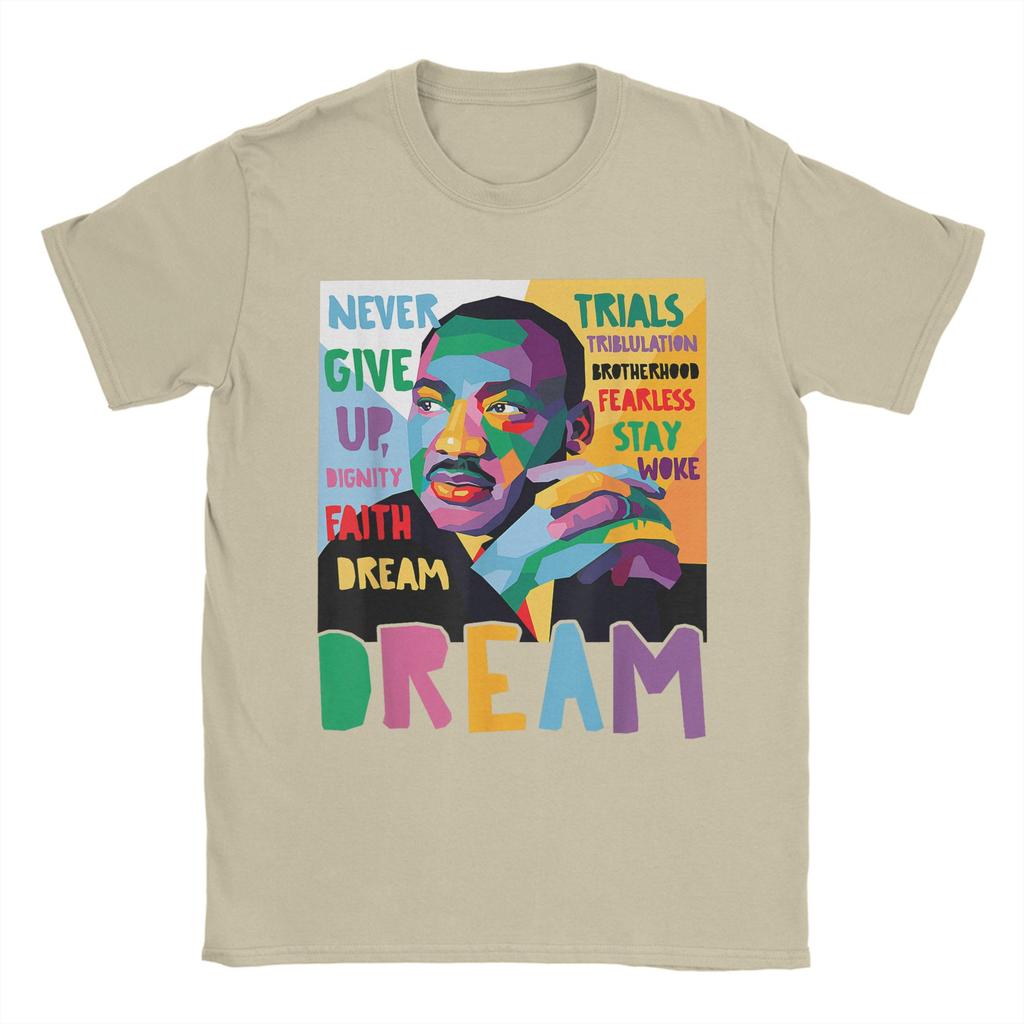 Black History Month Martin Have Dream Luther King Day Cotton TShirt Man Summer Street Style T Shirts ONeck Tee Shirt Plus Size