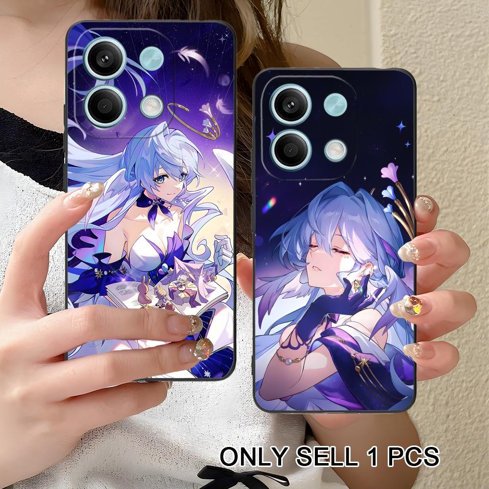 HSR Robin Матовый ТПУ Чехол для Мобильного Телефона для Xiaomi Redmi Note 14 13 12 11 S Pro Plus 4G 5G Цветной Печатный Чехол