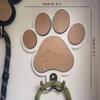 Деревянная вешалка для поводка с отпечатком лапы, настенный крючок для ошейников и курток, крючок в виде когтя, подарок для любителей собак