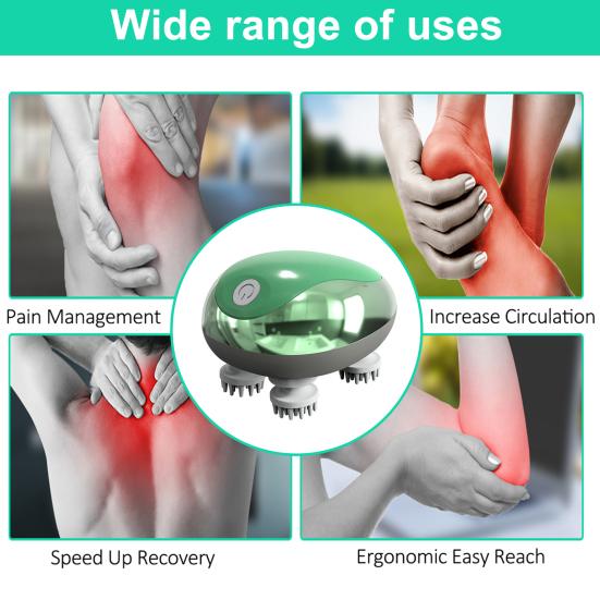 Массажер для кошек, водонепроницаемый, мягкая голова, удобные регулируемые режимы, ручной электрический массажер для кожи головы, товары для домашних животных
