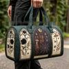 3D Gothic Stained Glass Print Halloween Gym Bag - Multi-functional Travel Bag