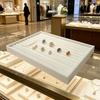 Тканевый лоток для хранения украшений 35x24 см Контейнер для колец, ожерелий, серег и браслетов с надежной конструкцией