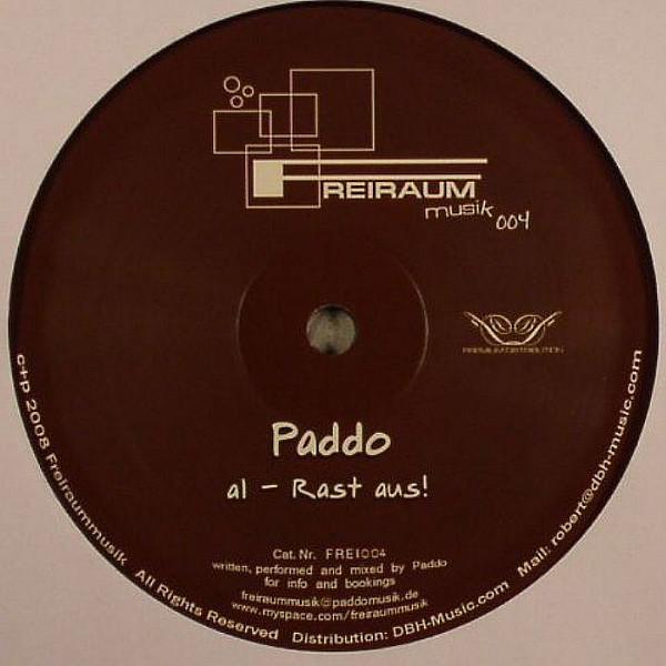 12-дюймовая пластинка PADDO / MATTHIAS WEIMER - Rast Aus! / Танцующий индюк FREI004 Freiraum Musik 2008 Германия Танцевальная и электронная музыка Б/У