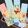 30Pcs Cartoon Cute Capybara Themed Non-Repeating Delicate Bookmarks Reading Pages Books Tagged Students Stationary Supplies
