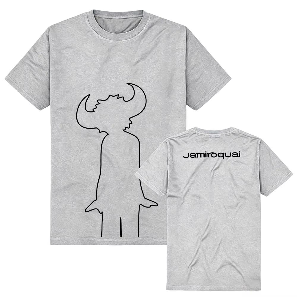 2026 Hot Sale Jamiroquai Virtual Insanity Band Print T-Shirt Casual Retro Hip Hop Oversized Men Women T-shirt Y2K Cotton Gothic Round T-shirt
