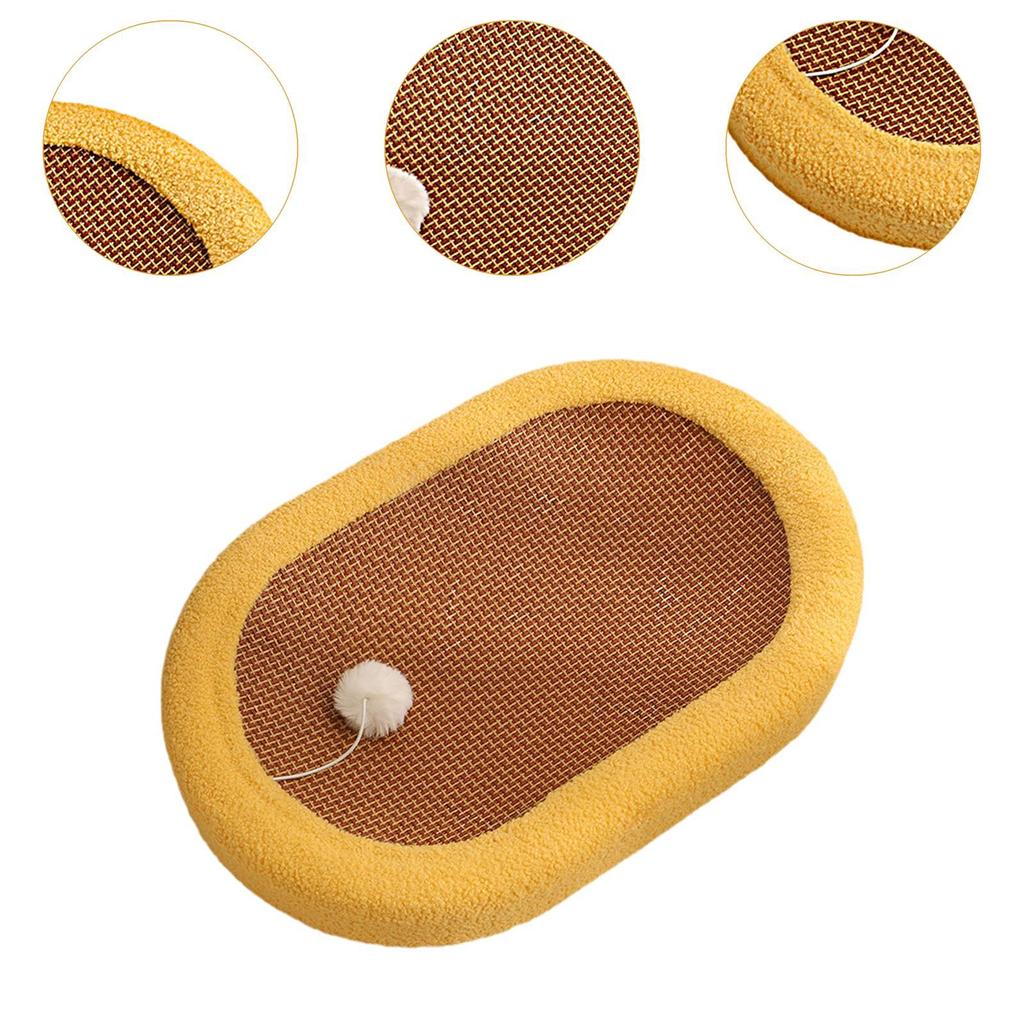 Cat Scratcher Bed Non Slip Sturdy Cat Scratch Pad Bowl for Kitty Indoor Cats