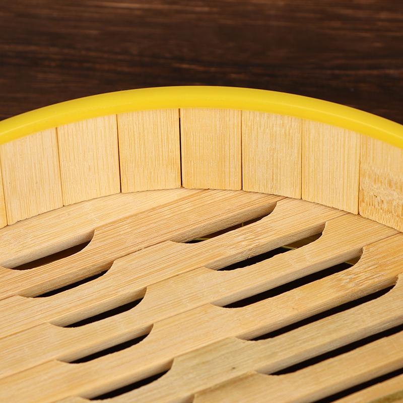 1 шт. 5-6,5 дюймов Готовьте липкий рис Приготовление китайской еды Ручная работа Пароварка-корзина с крышкой Бамбуковая кухонная посуда Пароварка для пельменей