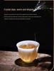 Ice Texture Porcelain Tea Cup Sale: Buy One, Get One Free - Thin-Walled Pure White Jade Style
