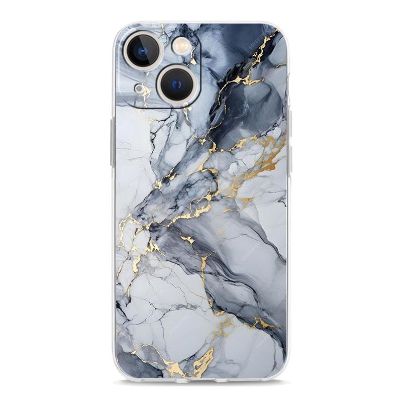 Чехол для телефона iPhone 17 Чехлы iPhone Air 16 15 12 13 14 Pro Max 7 8 Plus 16Pro iPhone11 Мягкий чехол Акварельный мрамор