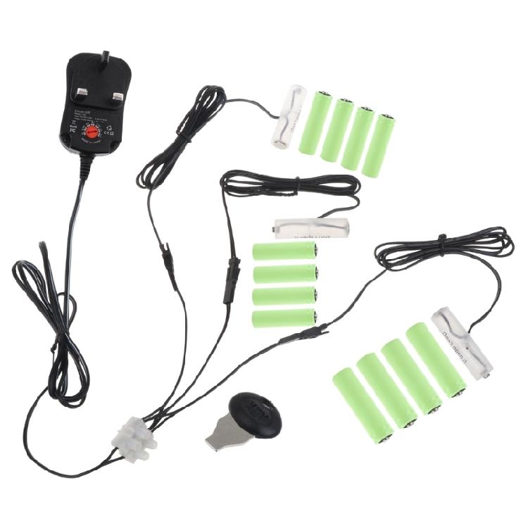 3in1 3V-12V Power Supply LR6 AA Battery Eliminator for Remote Controls LED Lamps Toy Replace 2-8pcs AA 1.5V Battery