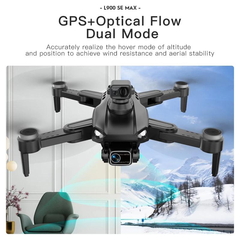 New L900 PRO SE Drone 4K Professional GPS 5G WIFI Brushless Motor 8000M Dual Camera Drone Foldable Remote Control Quadcopter FPV Smart Follow