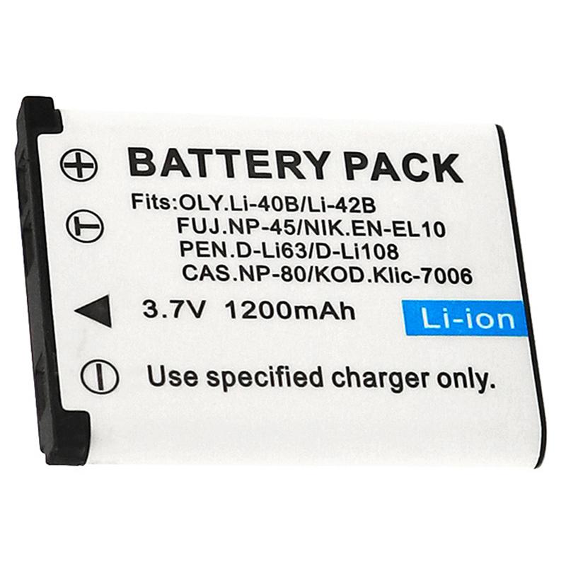 1PCS Rechargeable Lithium Battery 1200mAh Li-40B Li 40B Li-42B Li 42B Battery for FUJIFILM Fuji NP-45 NP 45 NP 45A 45B 45S EN-EL10