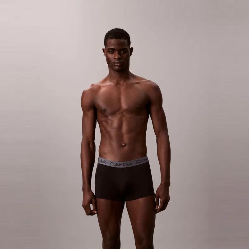 Calvin Klein Мужской комплект из 3 предметов: шорты с жаккардовым узором в виде букв, с низкой талией и плоским клином