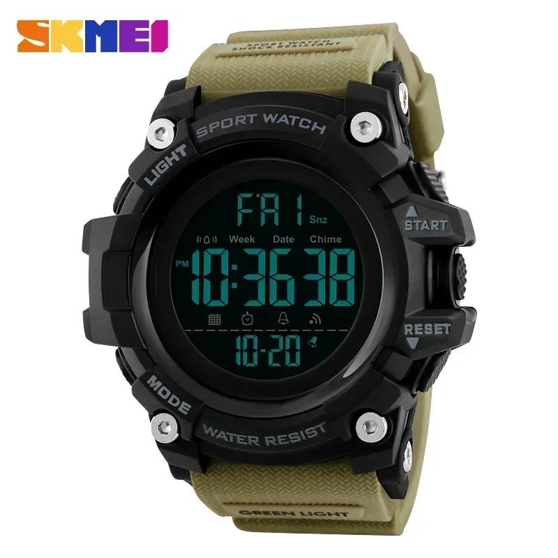 SKMEI 1384 Мягкие часы для мужчин reloj hombre с ударопрочностью, 2 часовых пояса, спортивные часы, секундомер, таймер обратного отсчета, мужские цифровые часы