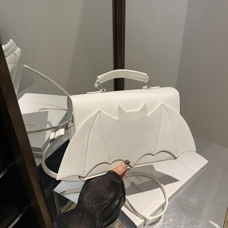 Yogodlns Готическая женская сумка через плечо Крыло летучей мыши Женские сумки с верхней ручкой Креативная шикарная сумочка из ПУ кожи Хэллоуин Новинка Сумка кроссбоди Кошелек