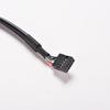 1Pc Black 30Cm/1Ft 2 Port Usb A Female To Internal 9 Pin Header Adapter Cable