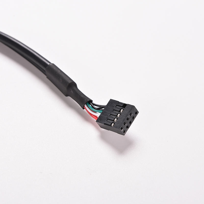 1 шт. черный 30 см/1 фут 2 порта USB A мама к внутреннему 9-контактному разъему кабеля-адаптера