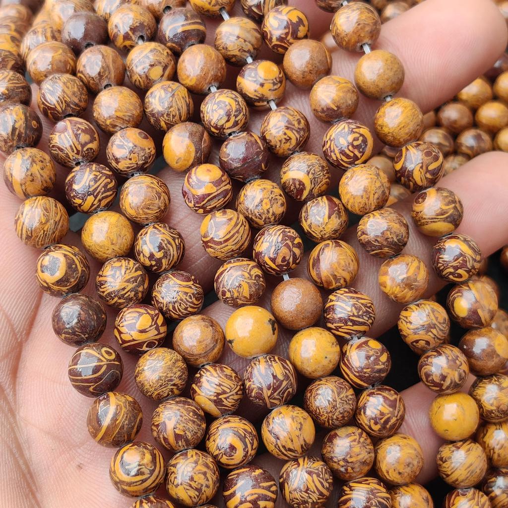 Бусины яшмы высшего качества из натуральной кожи слона Мариам, бусины из драгоценных камней, свободные бусины длиной 14–15 дюймов, бусины размером 6 мм, 8 мм, 10 мм.