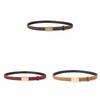 Womens Genuine Cowhide Leather Belt With Prong Buckle For Office And Casual Wear