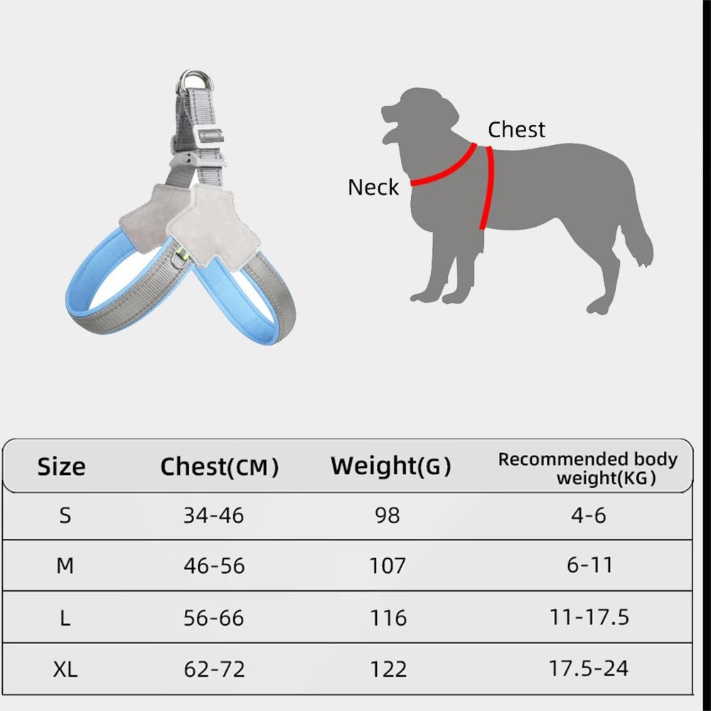 Шлейка для собак без тяги для маленьких средних собак, кошек, светоотражающий регулируемый нагрудный ремень, ошейник для щенка французского бульдога, товары для домашних животных