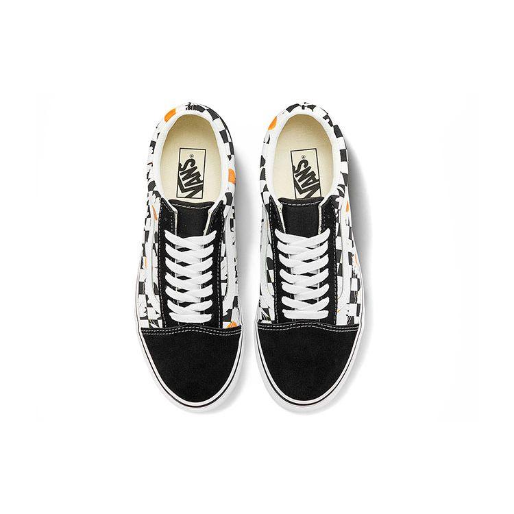 Vans Низкие кеды Old Skool из парусины с принтом «Маргаритки», унисекс, черно-белые VN0A5KRFB0B
