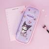 Sanrio Heart 2-tier EVA Pencil Case Pencil Pouch Hard Case New School Entrance Gift, 1 Piece, Kuromi