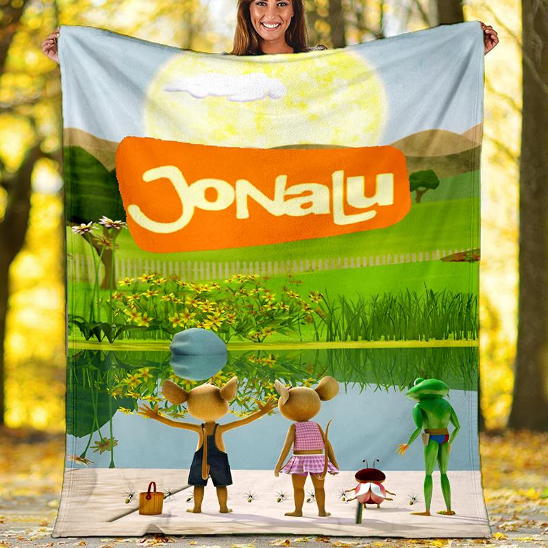 Jelly Jamm Theme Printed Blanket Perfect For Couch Bed Travel Outdoor Use Machine Washable Cozy Durable