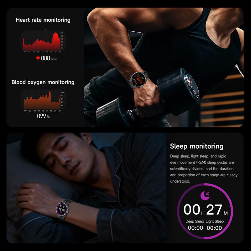 Глобальная версия Watch 6 Pro Новые умные часы для мужчин Экран GPS-трек Bluetooth-звонок Водонепроницаемые Спортивные Пульс Умные часы