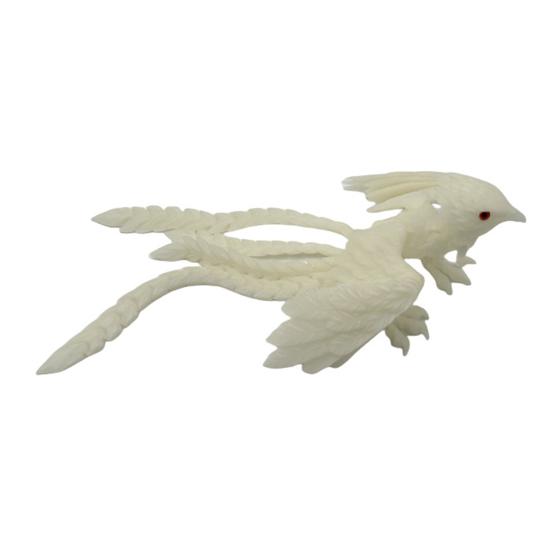 3D Printed Phoenix Ornament Articulated Phoenix Fidget Toy Flexible Phoenix Bird Toy Animal Centerpiece for Stress Relief Desk Display