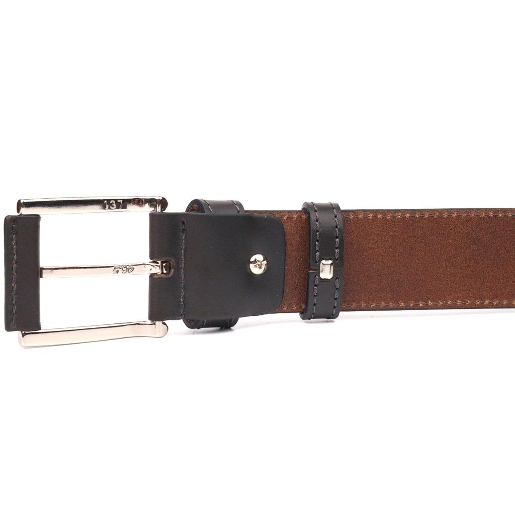 Стильный мужской кожаный ремень GRANDE PELLE Leather Belt 21462 Коричневый