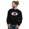 Disney Mens Mickey Mouse Heart Hands Sweatshirt