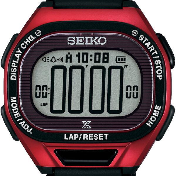 Мужские часы Seiko Prospex Super Runners SBEF047, на солнечной батарее, полиуретан, красные