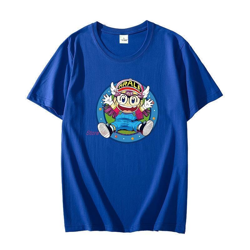 Summer Cotton Tshirt Arale Norimaki Happy Dr Slump Japanese Unisexga Harajuku Graphic T Shirts Short Sleeve Tshirts Unisex Clothing