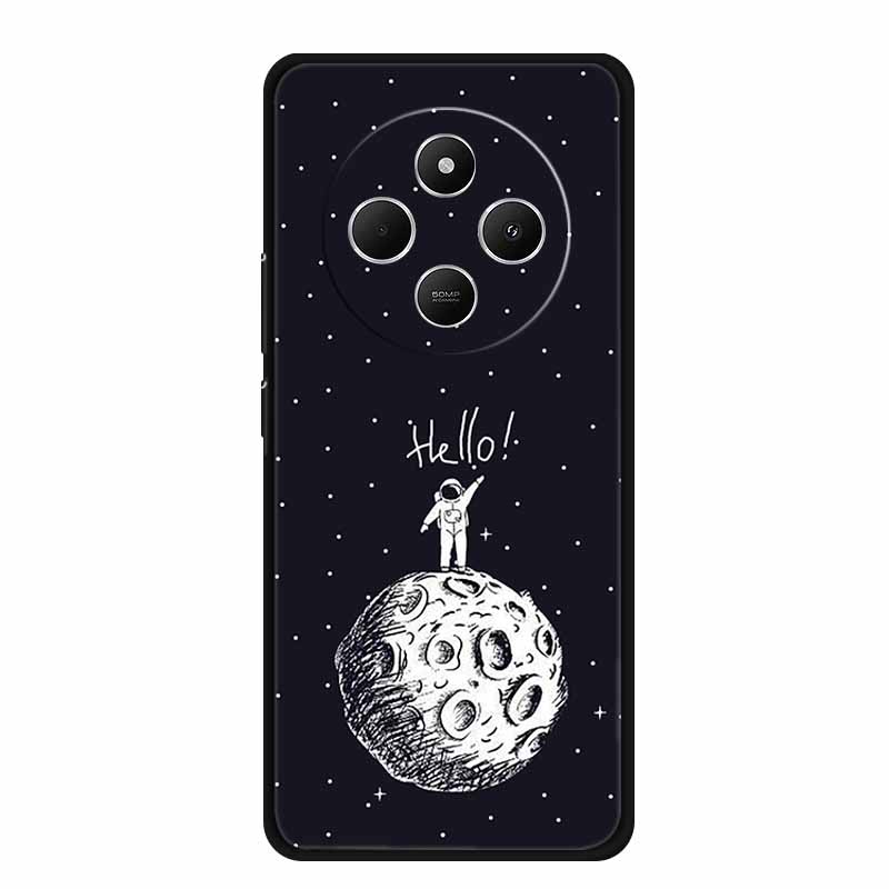 Phone Case For Xiaomi Redmi 14C Back Cover Case 14 C Black Silicone Soft Funda For Redmi 14C Case Redmi14C 6.88" Shockproof Bag