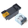 With Base MY4NJ Relay MY4NJ HH54P 14Pins Relay MY4NJ Coil Power Relay  DIN Rail Mounting
