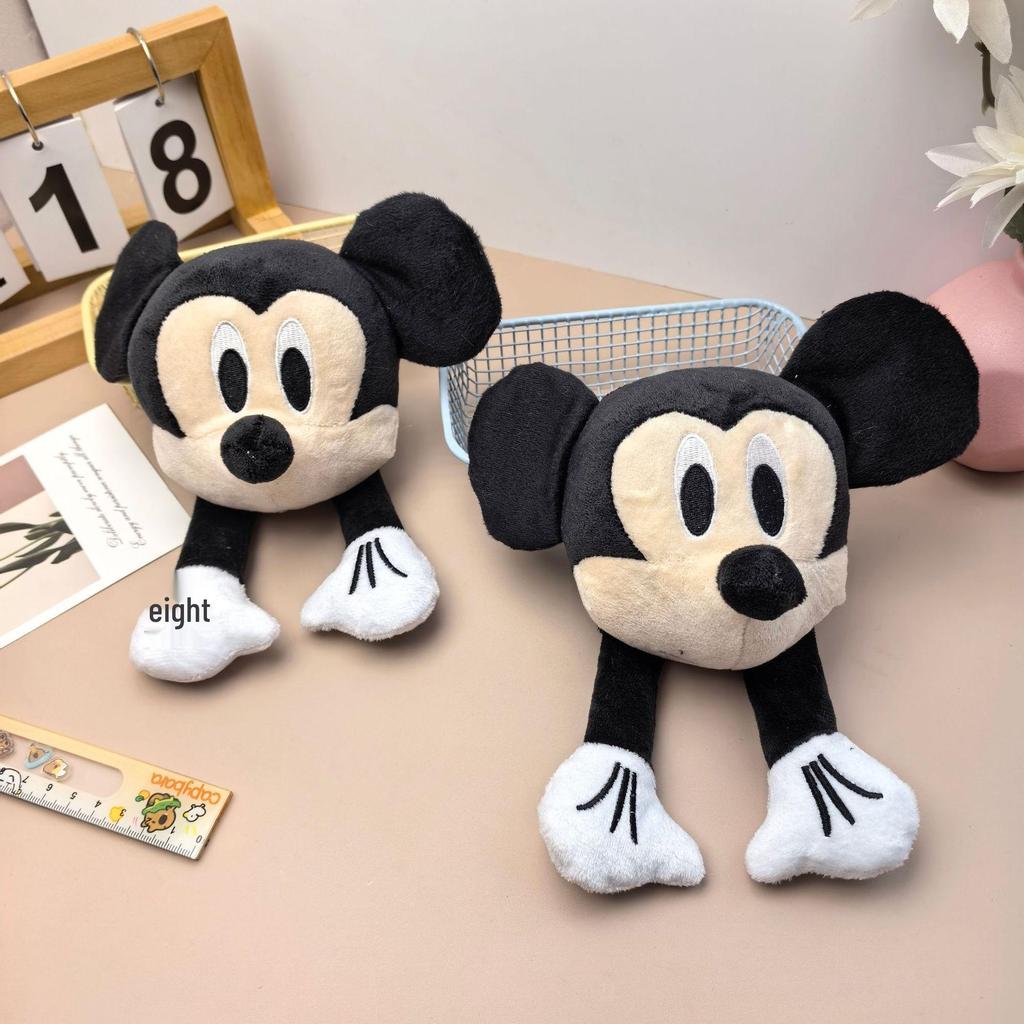 Mickey Mouse Plush Toy Backpack Pendant - Cartoon Head Minnie & Mickey Costume Accessories Ornament