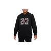 Kids Pullover Hoodie Kids Tops Black DX0339-010