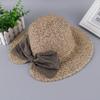 Women Elegant Bowknot Split Beach Cap