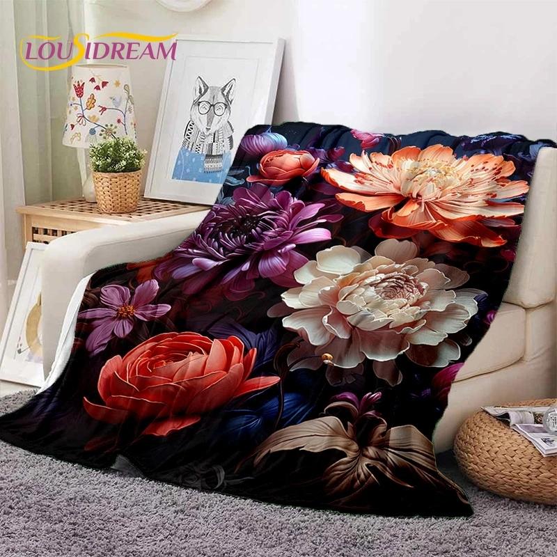 Мягкое фланелевое одеяло Dream Sun Flowers Nordic Daisy для кровати, спальни, дивана, пикника, плед для покрывала, отдыха на свежем воздухе, сна, подарок