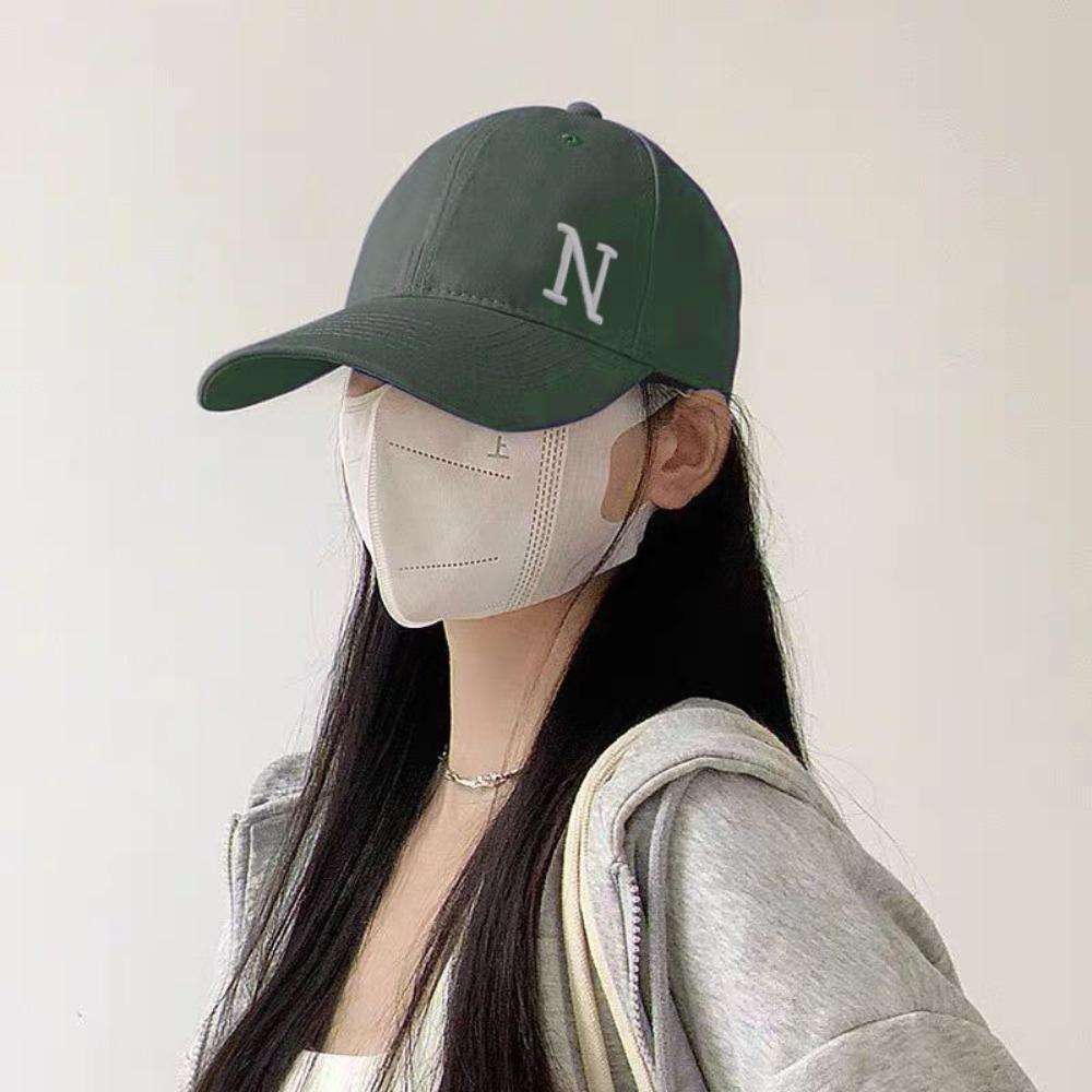 N Letter Embroidery Sun Hat Adjustable Visor Cap New Baseball Cap  Outdoor