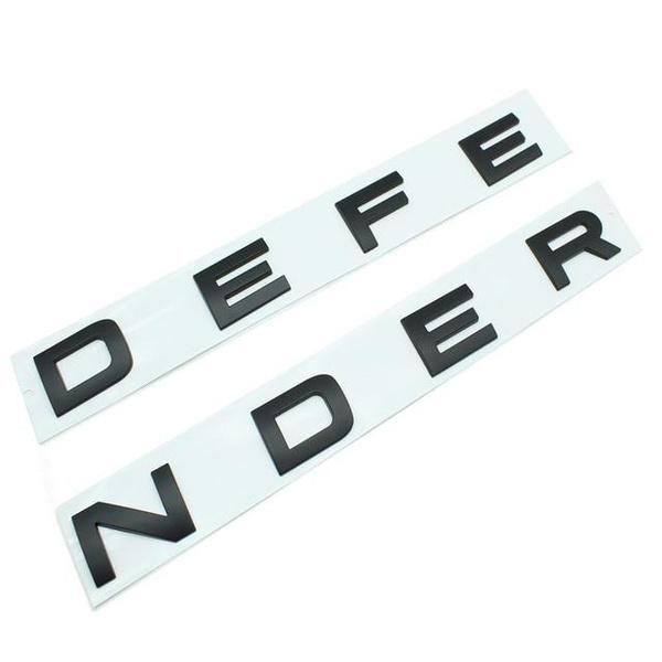 Автомобильные 3D ABS DEFENDER Буквенные Наклейки с Логотипом и Отличительные Знаки Для Land Rover DEFENDER Автомобильные Передние Капот Задние Багажник Кузов Эмблема Наклейки